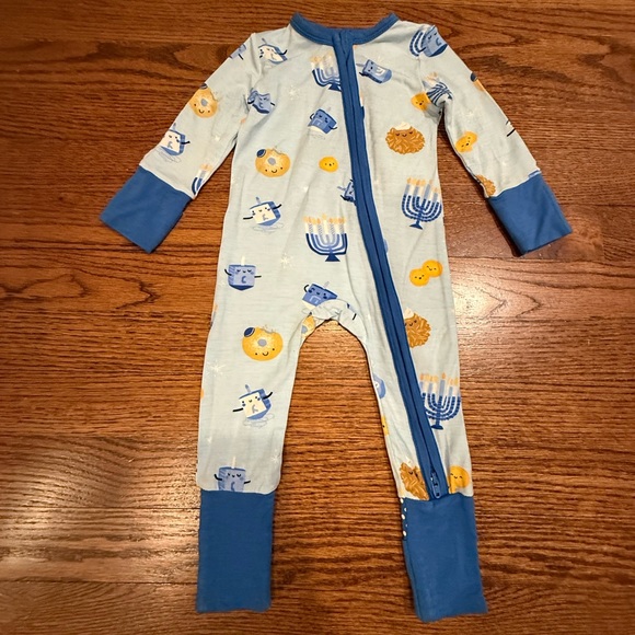 Angel Dear Other - NEW Angel Dear Hanukkah 2 Way Zipper Romper 0-3 Months